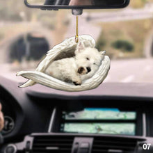 Load image into Gallery viewer, Car Interior Accessories Ornaments Rear Mirror Pendant Sleeping Dog Angel Home Decor Acrylic Hanging Ornaments
