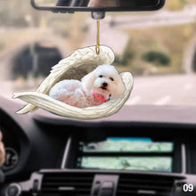 Load image into Gallery viewer, Car Interior Accessories Ornaments Rear Mirror Pendant Sleeping Dog Angel Home Decor Acrylic Hanging Ornaments
