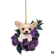 Load image into Gallery viewer, Car Rearview Mirror Puppy Dog Pendant Decoration Hanging Ornament Keychain Pendant
