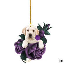 Load image into Gallery viewer, Car Rearview Mirror Puppy Dog Pendant Decoration Hanging Ornament Keychain Pendant
