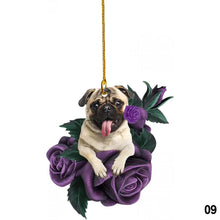 Load image into Gallery viewer, Car Rearview Mirror Puppy Dog Pendant Decoration Hanging Ornament Keychain Pendant
