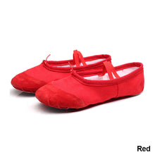 Load image into Gallery viewer, Girls Ballet Shoes Kids Dance Slippers Professional Canvas Soft Sole Ballet Dance Girls Female Ballet Yoga Gym Dance Shoes
