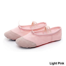 Load image into Gallery viewer, Girls Ballet Shoes Kids Dance Slippers Professional Canvas Soft Sole Ballet Dance Girls Female Ballet Yoga Gym Dance Shoes
