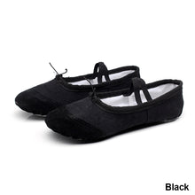 Load image into Gallery viewer, Girls Ballet Shoes Kids Dance Slippers Professional Canvas Soft Sole Ballet Dance Girls Female Ballet Yoga Gym Dance Shoes
