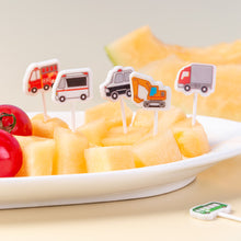 Load image into Gallery viewer, 6pcs/set Cute Car Koala Cat Fruit Fork Kids Snack Dessert Decoration Forks Toothpick Lunch Salad Decoration Accessories Cake Picks

