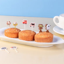 Load image into Gallery viewer, 6pcs/set Cute Car Koala Cat Fruit Fork Kids Snack Dessert Decoration Forks Toothpick Lunch Salad Decoration Accessories Cake Picks
