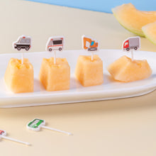 Load image into Gallery viewer, 6pcs/set Cute Car Koala Cat Fruit Fork Kids Snack Dessert Decoration Forks Toothpick Lunch Salad Decoration Accessories Cake Picks

