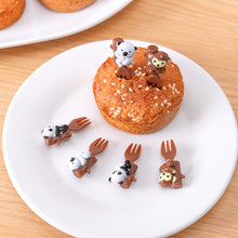 Load image into Gallery viewer, 6pcs/set Cute Car Koala Cat Fruit Fork Kids Snack Dessert Decoration Forks Toothpick Lunch Salad Decoration Accessories Cake Picks
