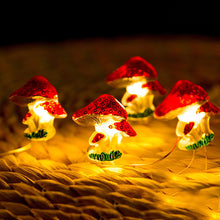Load image into Gallery viewer, Christmas Mushroom LED Light String Holiday Fairy Lights Garland for Party Wedding Bedroom Decoration Outdoor Garden Lights
