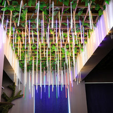 Load image into Gallery viewer, 8 Tubes Meteor Shower Rain Light String Christmas Tree Decoration Street Light Outdoor Garden Fairy Lights
