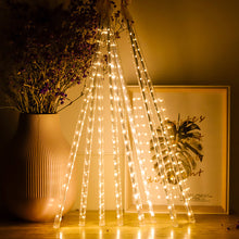 Load image into Gallery viewer, 8 Tubes Meteor Shower Rain Light String Christmas Tree Decoration Street Light Outdoor Garden Fairy Lights
