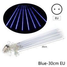 Load image into Gallery viewer, 8 Tubes Meteor Shower Rain Light String Christmas Tree Decoration Street Light Outdoor Garden Fairy Lights
