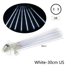 Load image into Gallery viewer, 8 Tubes Meteor Shower Rain Light String Christmas Tree Decoration Street Light Outdoor Garden Fairy Lights
