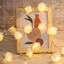 Load image into Gallery viewer, Christmas Valentine's Day Rose LED Light String Holiday Fairy Lights Garland for Party Wedding Bedroom Decoration
