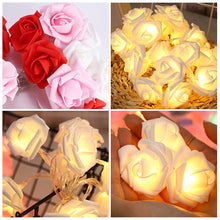 Load image into Gallery viewer, Christmas Valentine's Day Rose LED Light String Holiday Fairy Lights Garland for Party Wedding Bedroom Decoration
