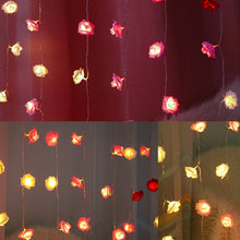 Load image into Gallery viewer, Christmas Valentine's Day Rose LED Light String Holiday Fairy Lights Garland for Party Wedding Bedroom Decoration
