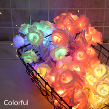 Load image into Gallery viewer, Christmas Valentine's Day Rose LED Light String Holiday Fairy Lights Garland for Party Wedding Bedroom Decoration
