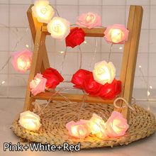 Load image into Gallery viewer, Christmas Valentine's Day Rose LED Light String Holiday Fairy Lights Garland for Party Wedding Bedroom Decoration
