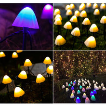 Load image into Gallery viewer, Outdoor Mushroom LED Garland Solar Fairy Lights Christmas Garden Lawn Lamps Landscape Patio Street Decoration Lights
