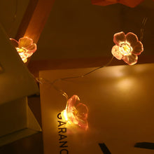 Load image into Gallery viewer, Pink Cherry Blossom String Lights Christmas Holiday Decoration Led Light Garland Sakura Hanging Light String
