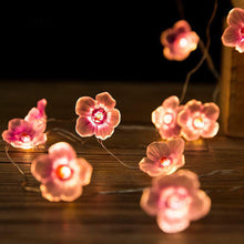 Load image into Gallery viewer, Pink Cherry Blossom String Lights Christmas Holiday Decoration Led Light Garland Sakura Hanging Light String
