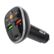 Load image into Gallery viewer, Q12 Car Bluetooth Charger FM Transmitter USB 3.1A Colorful Ambient Light Cigarette lighter MP3 Music Player
