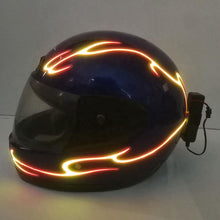Load image into Gallery viewer, 4 in 1 Motorcycle Helmet LED Cold Light Waterproof Strip Sticker Flashing Warning Lights Night Riding Chargeable Accessories
