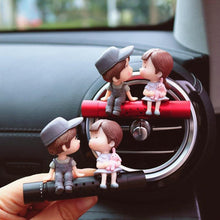 Load image into Gallery viewer, Cute Cartoon Couples Doll Car Air Vent Freshener Perfume Clip Aromas Diffuser Air Conditioning Perfume Clip Car Decoration
