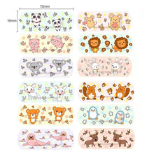 Load image into Gallery viewer, 100Pcs Cute Cartoon Band Aid Hemostasis Adhesive Bandages First Aid Emergency Kit Wound Dressing Fixation Tape Sticker For Kids
