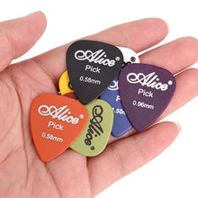 Load image into Gallery viewer, 50pcs Guitar Picks 1 Box Case Alice Acoustic Electric Bass Plectrum Mediator Musical Instrument Thickness Mix 0.58-1.5 Guitar Accessories
