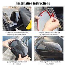 Load image into Gallery viewer, 2Pcs Carbon Fiber Car Rear View Wing Mirror Cover Trim Look Side Wing Mirror Cover Caps Auto Modified Part For Toyota C-HR CHR
