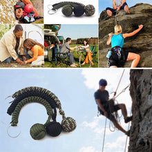 Load image into Gallery viewer, Outdoor Monkey Fist Steel Ball For Girl Bearing Safety Protect Security Self Defense Lanyard Stick Survival Keychain Broken Windows
