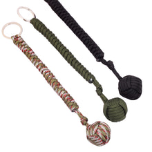 Load image into Gallery viewer, Outdoor Monkey Fist Steel Ball For Girl Bearing Safety Protect Security Self Defense Lanyard Stick Survival Keychain Broken Windows
