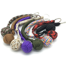 Load image into Gallery viewer, Outdoor Monkey Fist Steel Ball For Girl Bearing Safety Protect Security Self Defense Lanyard Stick Survival Keychain Broken Windows
