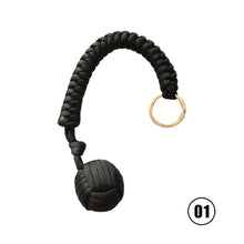 Load image into Gallery viewer, Outdoor Monkey Fist Steel Ball For Girl Bearing Safety Protect Security Self Defense Lanyard Stick Survival Keychain Broken Windows

