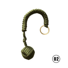 Load image into Gallery viewer, Outdoor Monkey Fist Steel Ball For Girl Bearing Safety Protect Security Self Defense Lanyard Stick Survival Keychain Broken Windows
