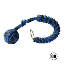 Load image into Gallery viewer, Outdoor Monkey Fist Steel Ball For Girl Bearing Safety Protect Security Self Defense Lanyard Stick Survival Keychain Broken Windows
