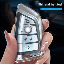 Load image into Gallery viewer, Car Key Case Cover Bag For Bmw F20 G20 G30 X1 X3 X4 X5 G05 X6 X7 G11 F15 F16 G01 G02 F48 Accessories Holder Shell Keychain

