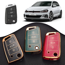 Load image into Gallery viewer, TPU Car Remote Key Case Cover Shell Fob For VW Volkswagen Golf 7 MK7 Tiguan MK2 For SEAT Ateca Leon FR 2 Ibiza For Skoda Octavia A7

