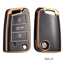 Load image into Gallery viewer, TPU Car Remote Key Case Cover Shell Fob For VW Volkswagen Golf 7 MK7 Tiguan MK2 For SEAT Ateca Leon FR 2 Ibiza For Skoda Octavia A7
