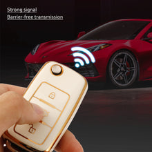Load image into Gallery viewer, TPU Car Remote Key Cover Case Fob For VW Volkswagen Polo Golf Passat Tiguan Beetle Caddy T5 Up Eos Skoda Octavia Seat Leon Altea
