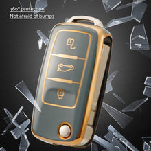Load image into Gallery viewer, TPU Car Remote Key Cover Case Fob For VW Volkswagen Polo Golf Passat Tiguan Beetle Caddy T5 Up Eos Skoda Octavia Seat Leon Altea
