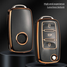 Load image into Gallery viewer, TPU Car Remote Key Cover Case Fob For VW Volkswagen Polo Golf Passat Tiguan Beetle Caddy T5 Up Eos Skoda Octavia Seat Leon Altea
