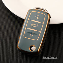 Load image into Gallery viewer, TPU Car Remote Key Cover Case Fob For VW Volkswagen Polo Golf Passat Tiguan Beetle Caddy T5 Up Eos Skoda Octavia Seat Leon Altea
