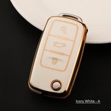 Load image into Gallery viewer, TPU Car Remote Key Cover Case Fob For VW Volkswagen Polo Golf Passat Tiguan Beetle Caddy T5 Up Eos Skoda Octavia Seat Leon Altea
