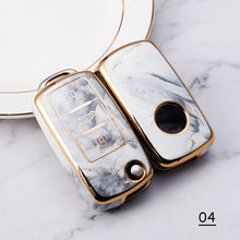 Load image into Gallery viewer, Jade Pattern Car Remote Key Cover Case Fob For VW Volkswagen Polo Golf Passat Tiguan Beetle Caddy T5 Up Eos Skoda Octavia Seat Leon Altea
