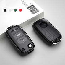 Load image into Gallery viewer, TPU Car Flip Key Case Cover Shell For VW Volkswagen Golf 7 MK7 3 4 5 6 6r For Skoda Octavia A7 polo 9n mk4 passat b7 b8 Tiguan
