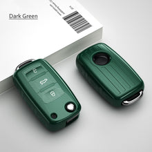 Load image into Gallery viewer, TPU Car Flip Key Case Cover Shell For VW Volkswagen Golf 7 MK7 3 4 5 6 6r For Skoda Octavia A7 polo 9n mk4 passat b7 b8 Tiguan
