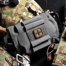 Load image into Gallery viewer, Tactical Pouch Two Piece System Medical First Aid Pouch Med Roll Carrier Hypalon Handle Outdoor Sport Hiking Hunting Bag
