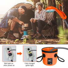 Load image into Gallery viewer, 12V Electric Outdoor Shower Camping Shower Water Bag Kit For Travel Car Washing Hiking Flowering Plants Watering
